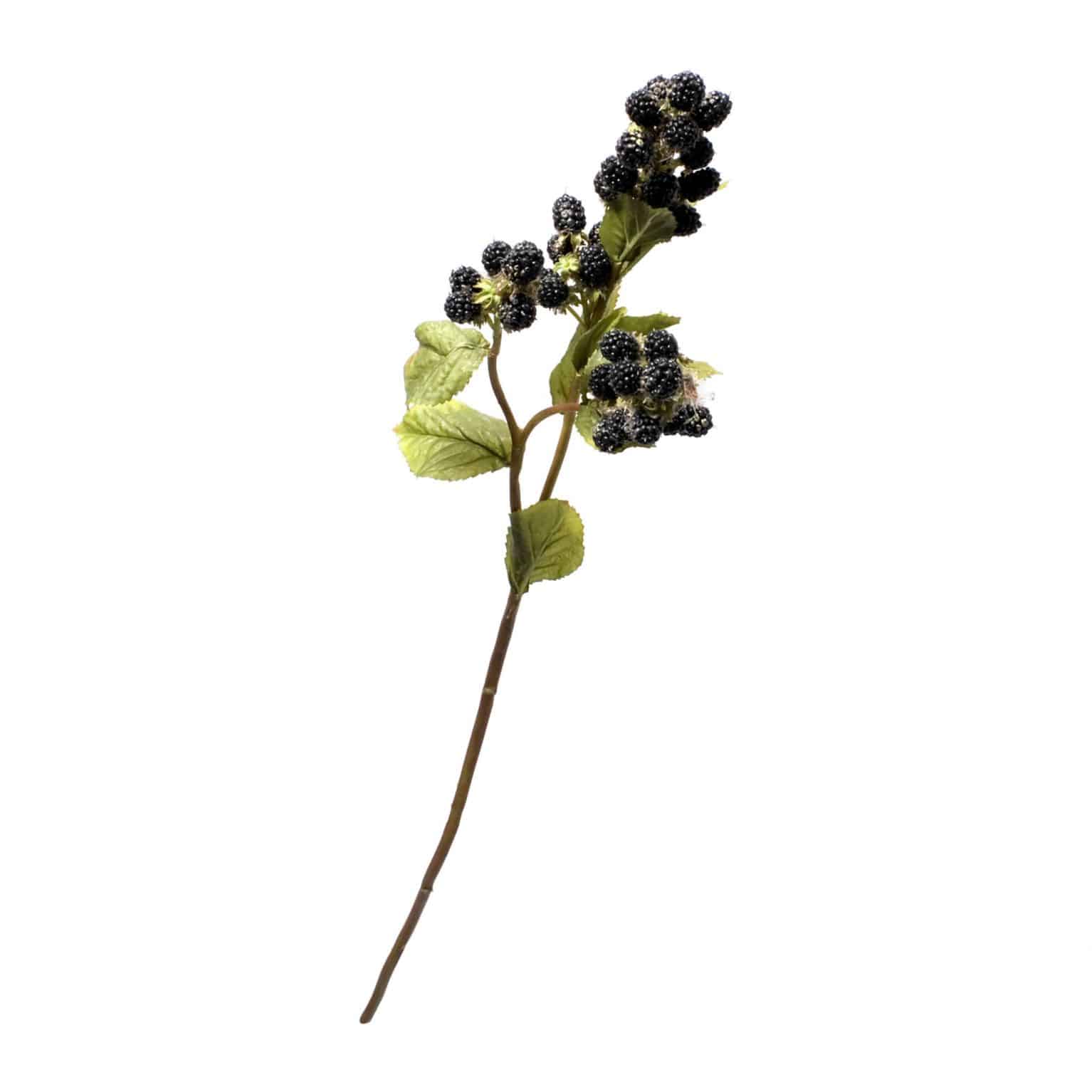 Delicious and flawlessly natural looking artificial blackberry spray stem