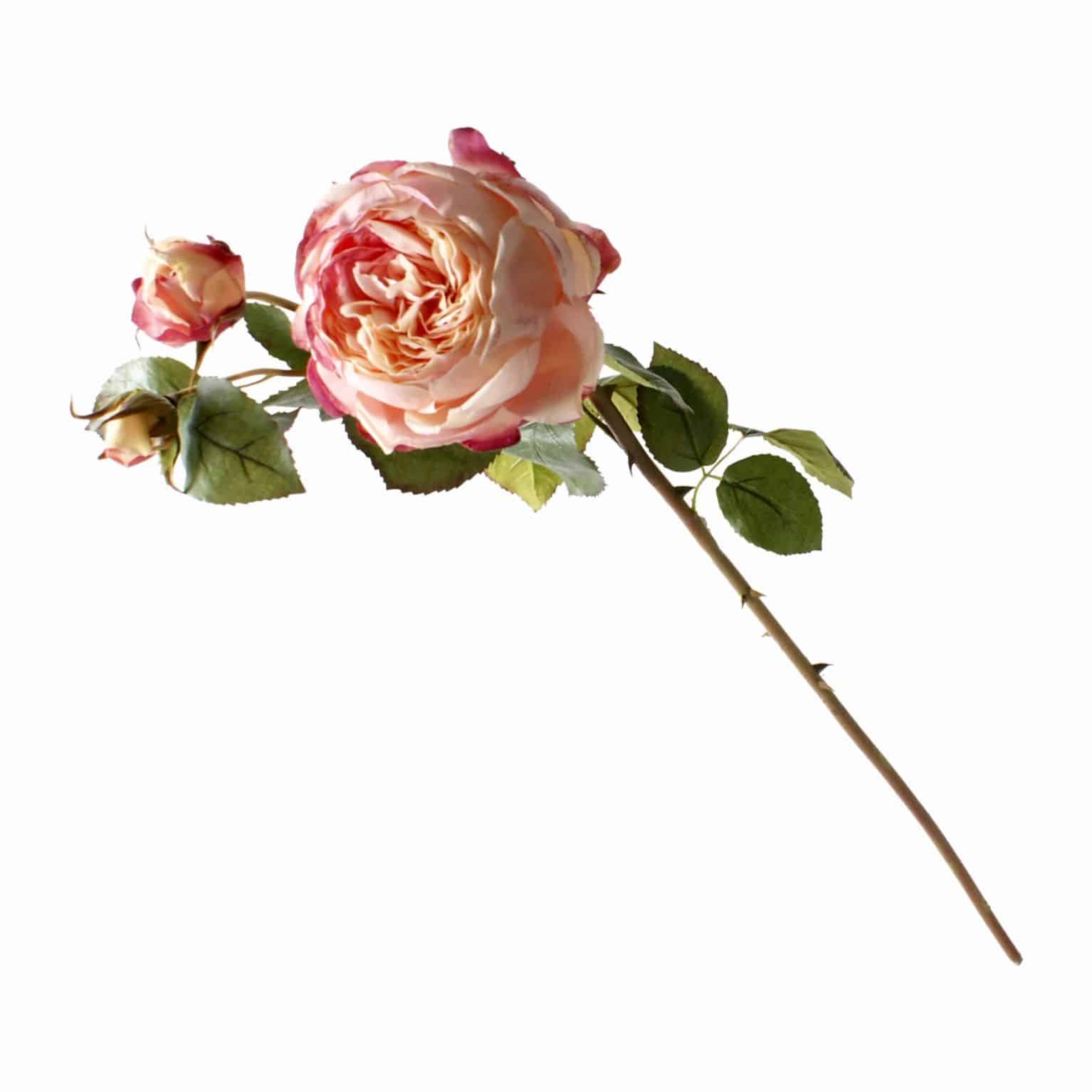 A British favourite faux rose and masterpiece of design. Includes budding heads