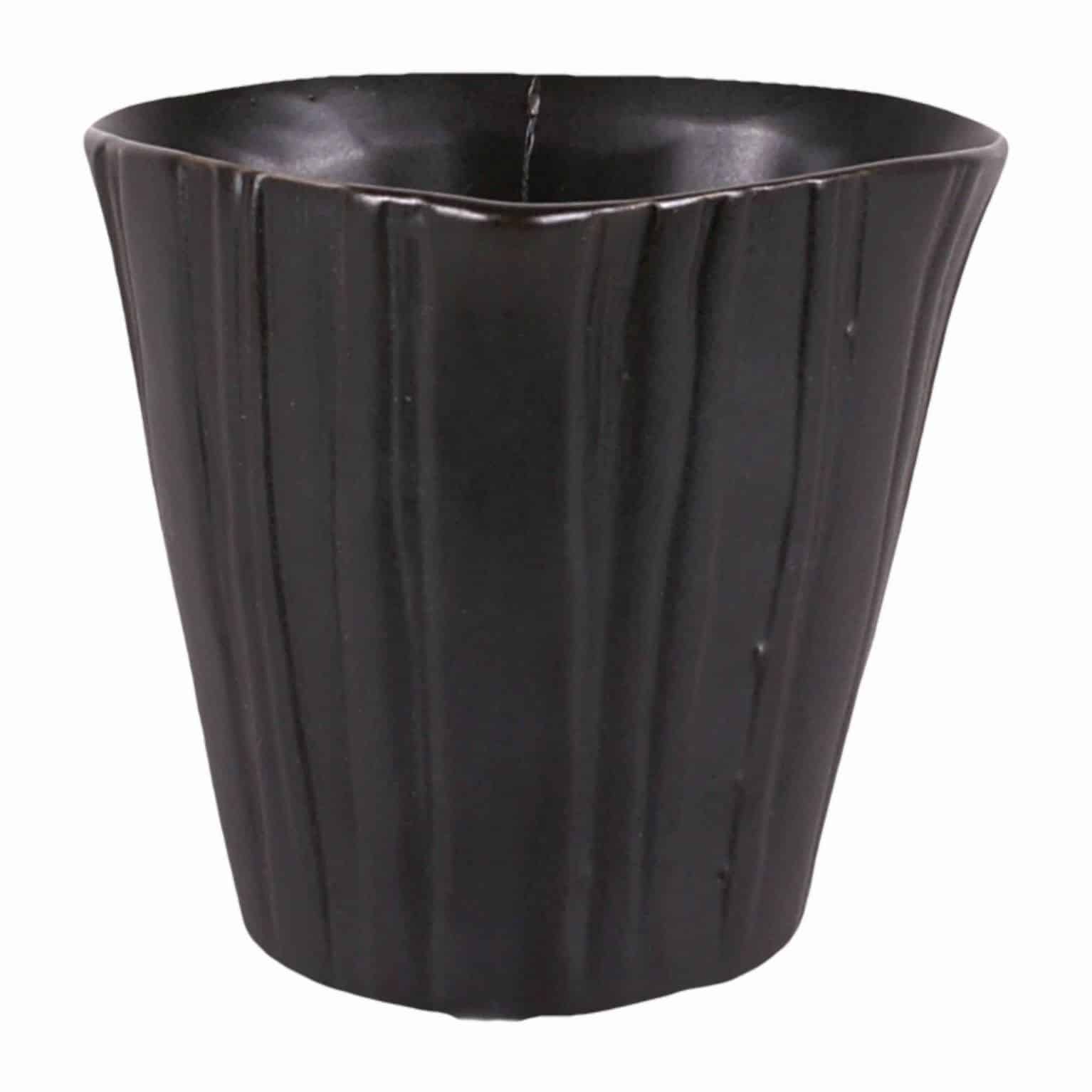 Buy our matt black handmade versatile little plant pot. A favourite for window gardens